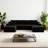 Boneless 131.9" Wide Oversized U-Shaped Sectional Sofa, Corduroy Comfy Cloud Couch Deep Modular Sectional Sofa with Ottomans for Living Room, No Assembly Needed-2107129699