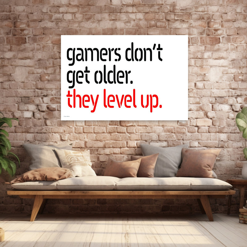 They Level Up 1 Piece Wrapped Canvas Wall Art, 101.6 cm H x 152.4 cm W