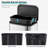Stainless Steel Garbage Can with Lid, Step-On Pedal and Inner Bucket, Rectangular Trash Can for Kitchen-108928416