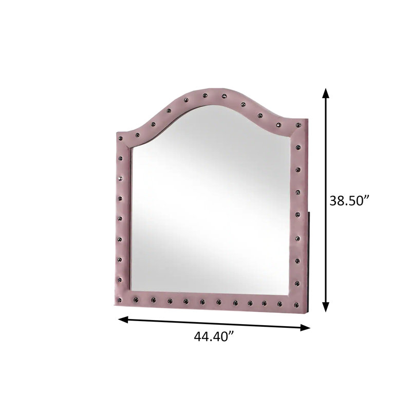 Miroir Glam 44,4 ", rose