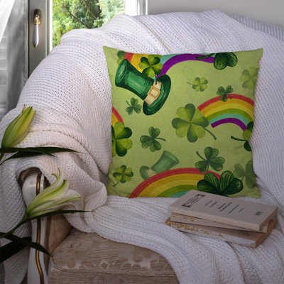 Coussin décoratif extérieur chance st patrick day leprechan