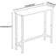 Console mince pour les espaces étroits, table d'entrée moderne avec structure en métal robuste, canapé de couloir polyvalent ou table d'appoint de chambre à coucher