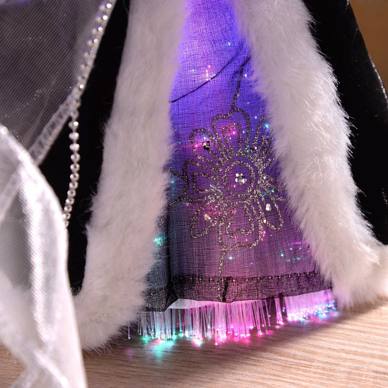 25cm Fabric Lighted Tree Topper