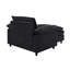 Fauteuil d'appoint rembourré avec repose-pieds-1629869978