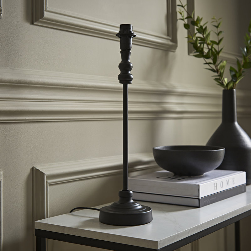 Reselva Metal Table Lamp, Black Base