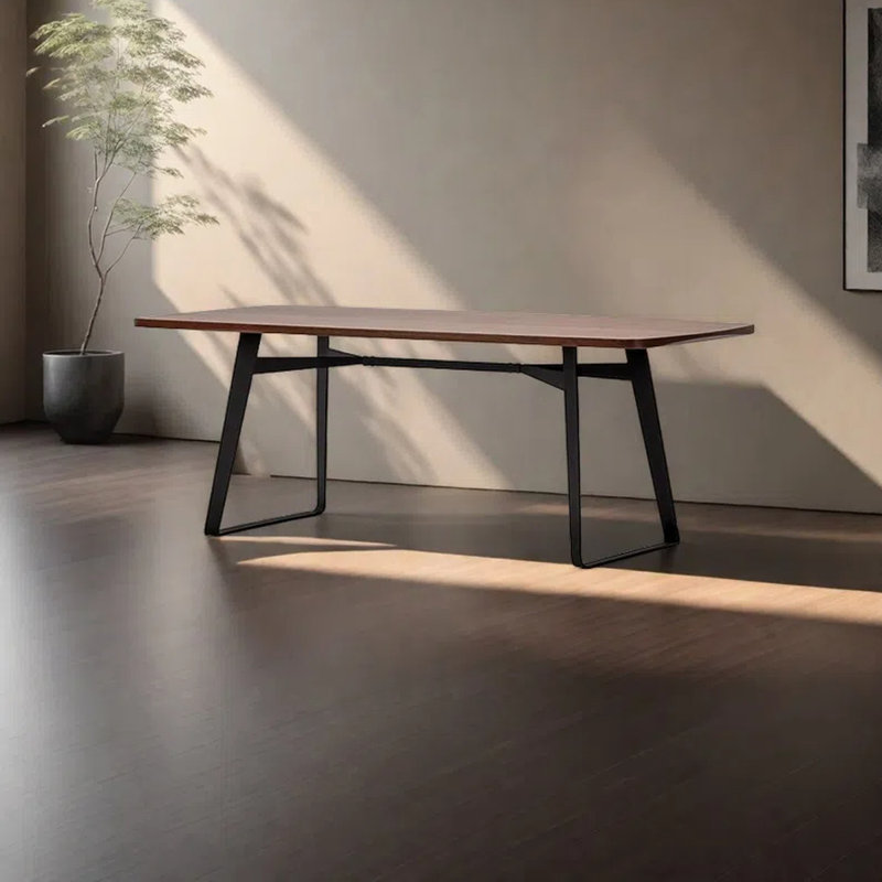 Nordic modern simple dining table, 29.53"H x 78.74"L x 35.43"W