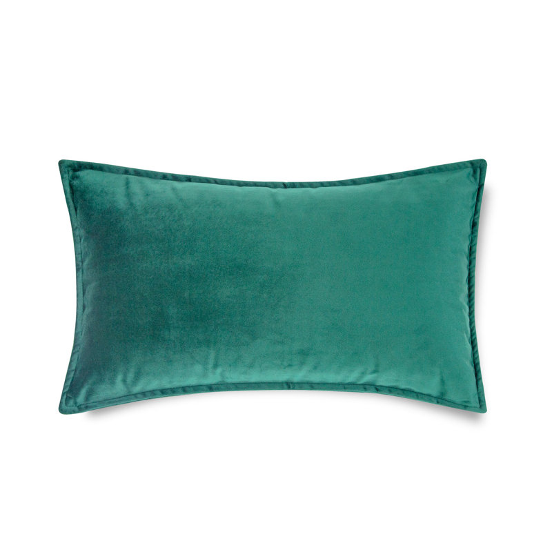 Rectangular Velvet Pillow Covers, Forest Green, Rectangular 12"H x 24"W