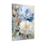 Ensemble de 1 tableau mural sur toile tendue à motif floral de pivoine bleue et blanche-396453063