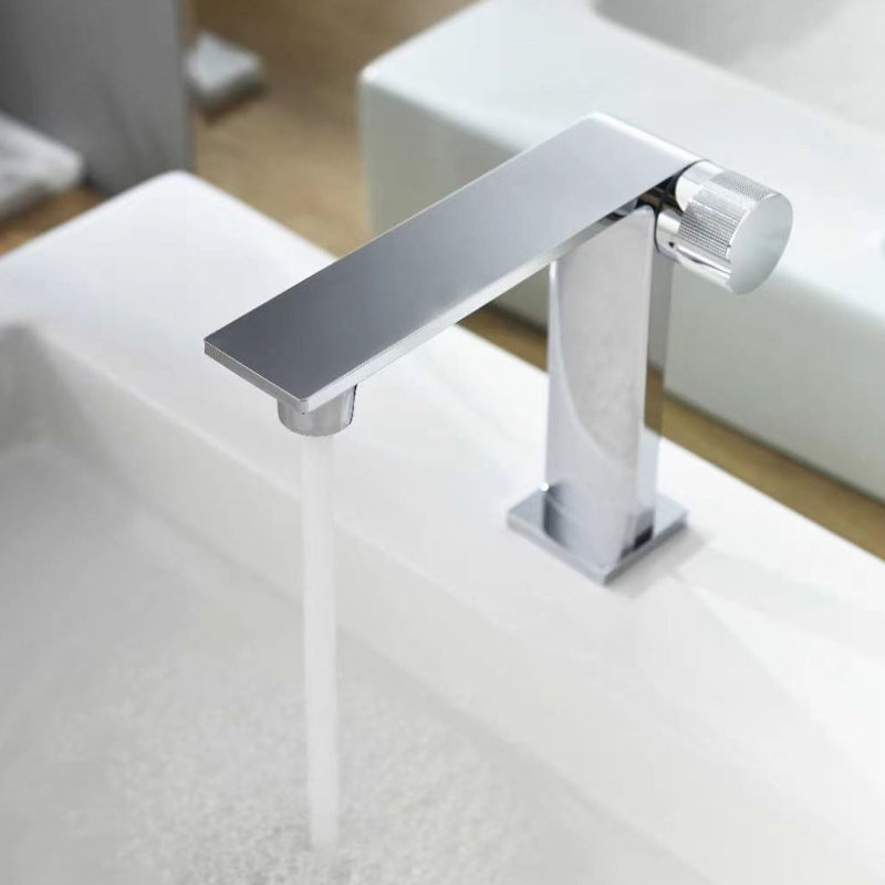 Robinet de salle de bain à un trou, Argent