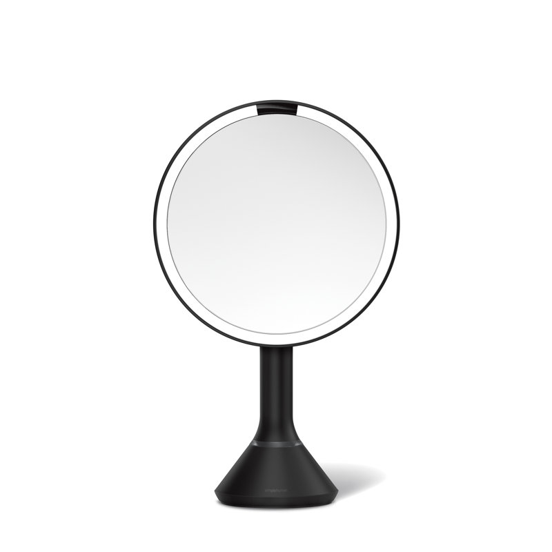 Simplehuman Sensor Mirror W/ Touch-Control Brightness And Dual Light Setting, Matte Black