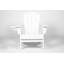 Chaise Adirondack pliante avec table d'appoint, ensemble de 3 chaises Adirondack, blanc-1461118454