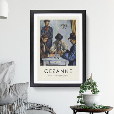 The Card Players Vol.1 by Paul Cezanne - Picture Frame Painting
