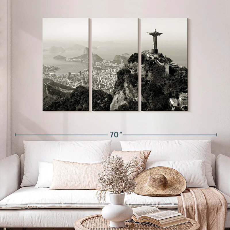 Senne Rio De Janeiro In Monochrome, 32" H x 50" W