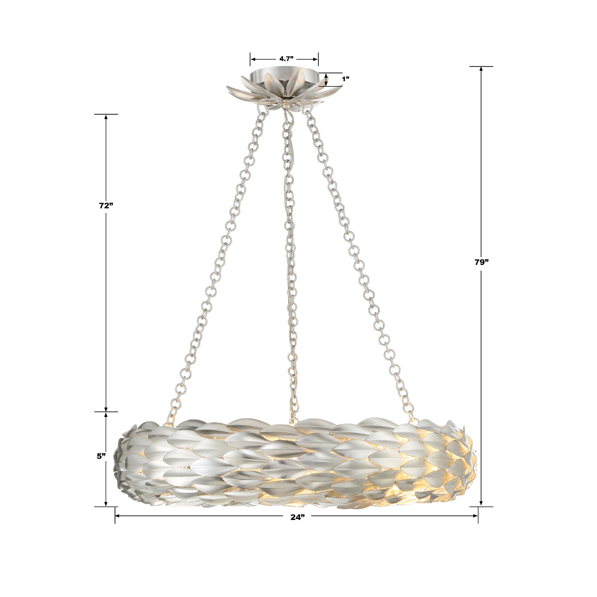 Adelynn Metal Dimmable Pendant, 6