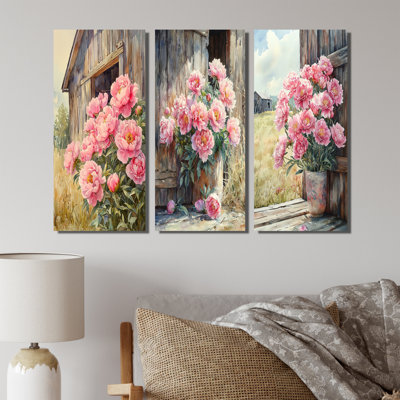 Pivoines dans la brise de basse-cour I - Collection d'art mural traditionnel