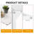 C-SHAPED TABLE, TV TRAY SET 2-PIECE SET