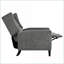 Fauteuils inclinables pour le salon, fauteuil inclinable moderne à oreilles avec table d'appoint pliable et amp; Ports USB, polyester gris clair | Cadre en bois massif-623706636