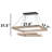 2 Tiers Rectangle 3 Variable Color LED Chandelier-1266539175