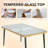 6-Person Rectangular Outdoor Dining Set with Cushion