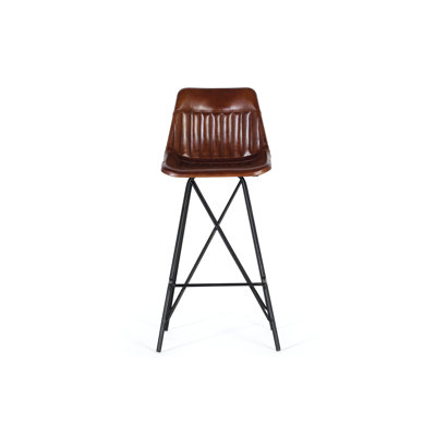 Aaliyha Upholstered Counter Stool with Metal Frame