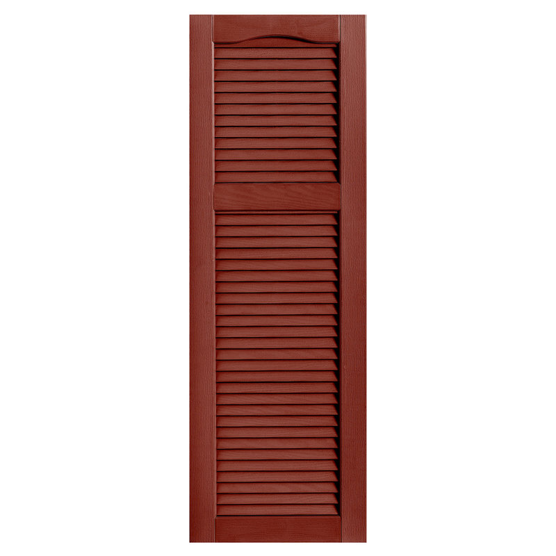 Paire de volets à persiennes style cathédrale, 45 po, 9", Rouge