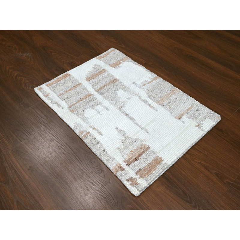 Tapis oriental rectangulaire en laine noué à la main 2 pi 2 po x 2 pi 11 po - MOA10210336, Rectangle 2 pi 2 po x 2 pi 11 po