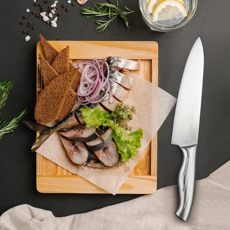 Ebern Designs Nazia High Carbon Stainless Steel Knife Block Set