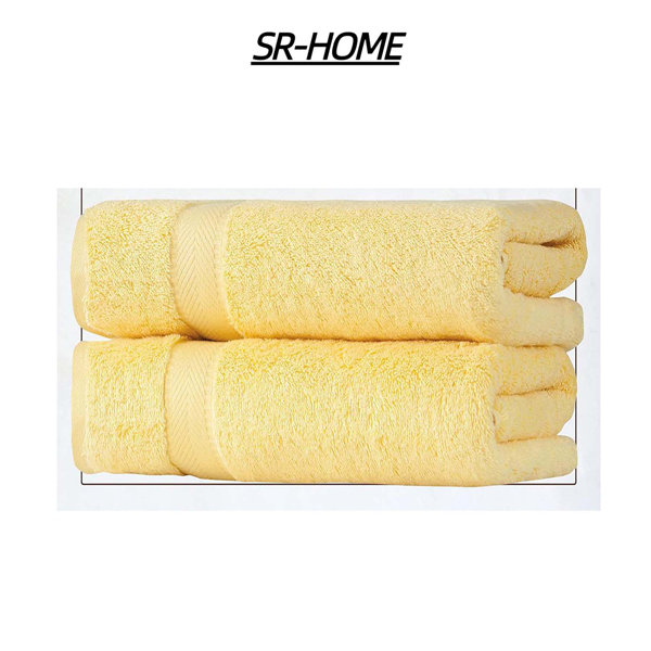 SR-HOME 2 Piece Cotton Bath Towel Set