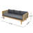 Wicker Patio Furniture Set Outdoor Rattan Sectional Sets Conversation Set - Weather-Resistant, For Garden, Patio & Deck(With Water Resistant Thick Dark Grey Cushions)-660682203-660682201