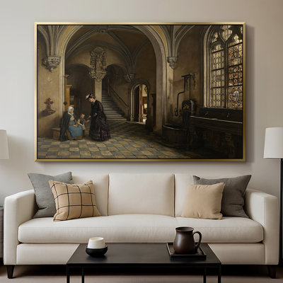 Interior of the Church of Saint Paul in Antwerp, c. 1865-1869-Henri De Braekeleer-Framed Gallery Wrapped Canvas