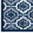 Kalinda Rustic Vintage Moroccan Trellis 5x8 Area Rug in Beige, Moroccan Blue and Ivory-27432022