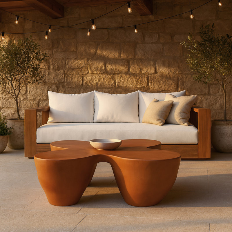 Table basse Fiore, Terracotta