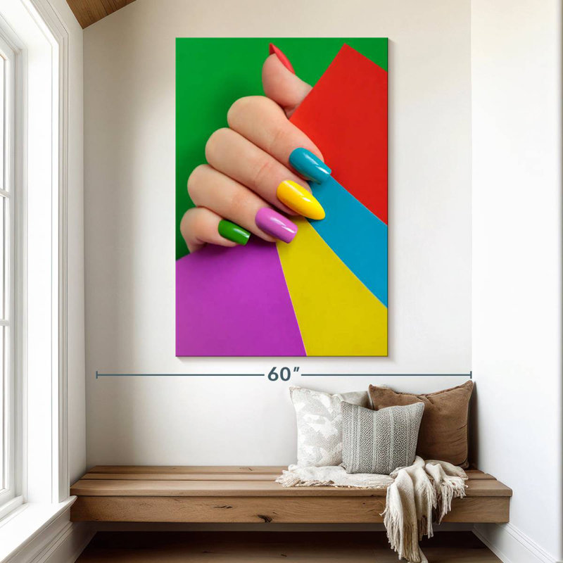 Shuttleworth Vibrant Nails, 51" H x 34" W