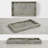 17.5" x 12" Handmade Decorative Black & White Serving Tray-130808341