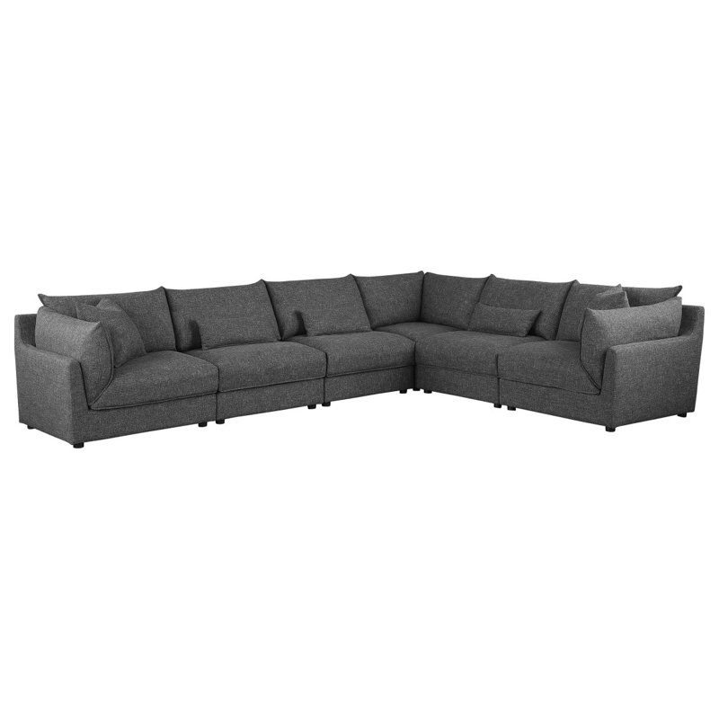 Canapé modulaire rembourré 6 pièces Tomasina