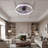Ceiling Fans With Lights Dimmable LED Embedded Installation Of Thin Modern Ceiling Fans(Purple)-61098869