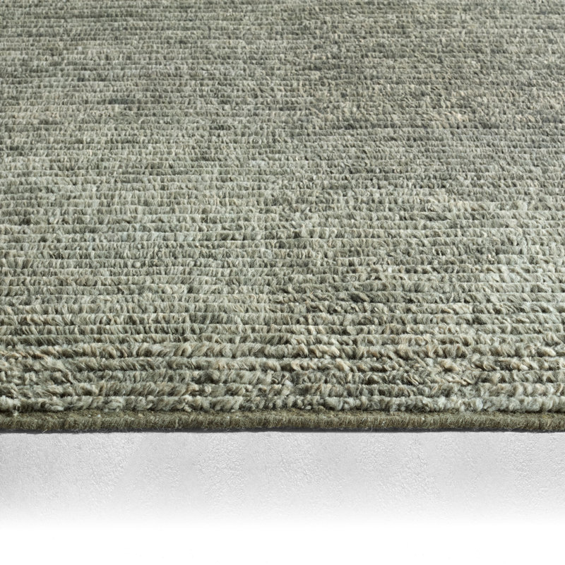 Jaipur Living Alpine ALP07 Handknotted Solid Green Area Rug (9'X12'), Rectangle 12' x 15'