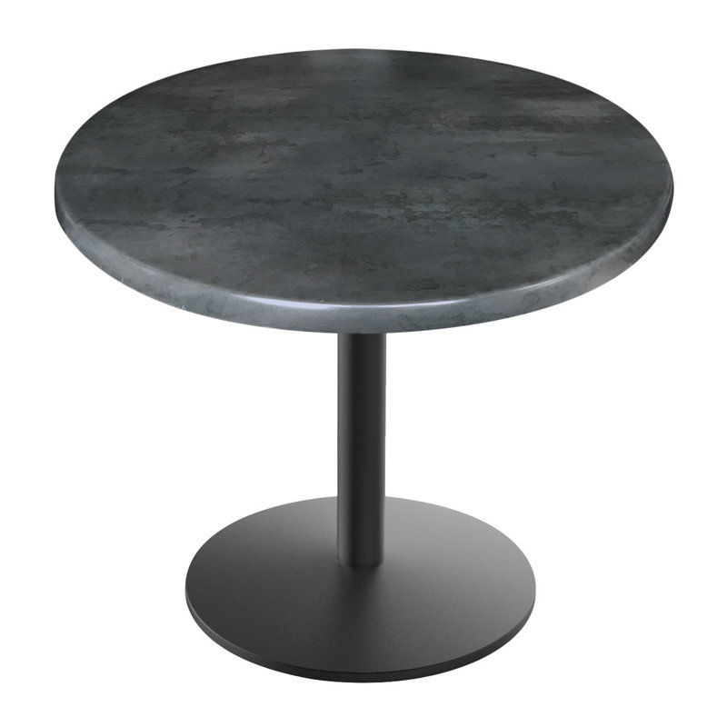 Table d'intérieur et d'extérieur, Acier noir, H 30 po x l 36 po x P 36 po