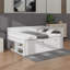 Lit de jour double avec tiroirs et tablettes-10728917-10728918