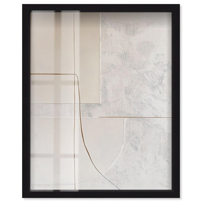 Carved Contours II Shadowbox Print Minimalist Decor by Art Remedy
