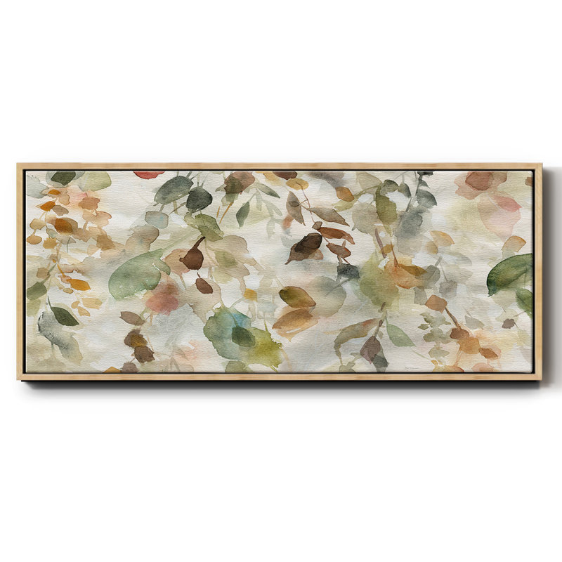 Fall Cascade- Framed Canvas, 20" H x 50" W