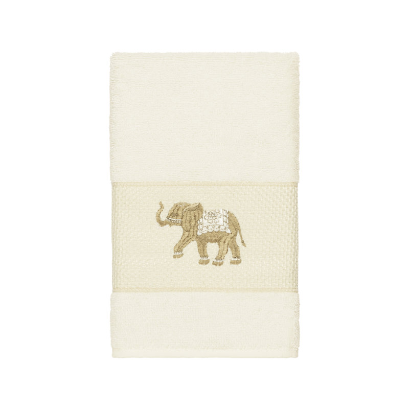 Débarbouillette en coton Quinn, Crème