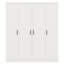 Spacious 4-Door Wardrobe with 1 Drawer-1940983239