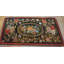 Antique Wool &amp; Cotton Brown Earth Tone Hooked - Loop Pile Rug
