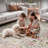     Floral Vintage Washable Beige 4X6 Area Rug with Non Slip Backing - Low Pile Durable Carpet for Living Room, Bedroom, Dining Room or Office Decor-1157535021