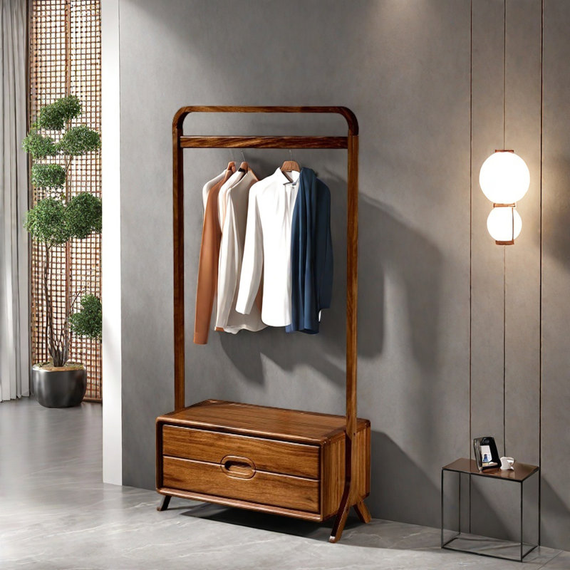 Solid EbonyCoat Rack