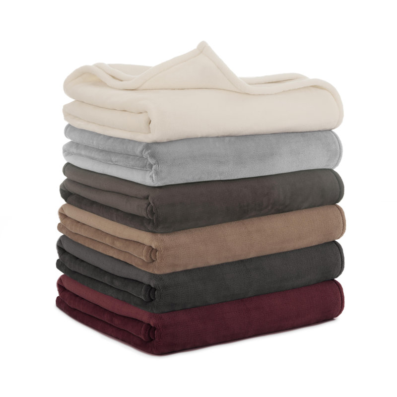 Vellux Sheared Mink Blanket, Desert Taupe, King