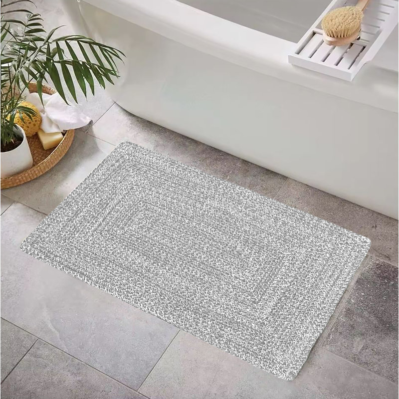 Tapis bohémien réversible en coton naturel, Rectangle 1 pi 75 po x 2 pi 8 po