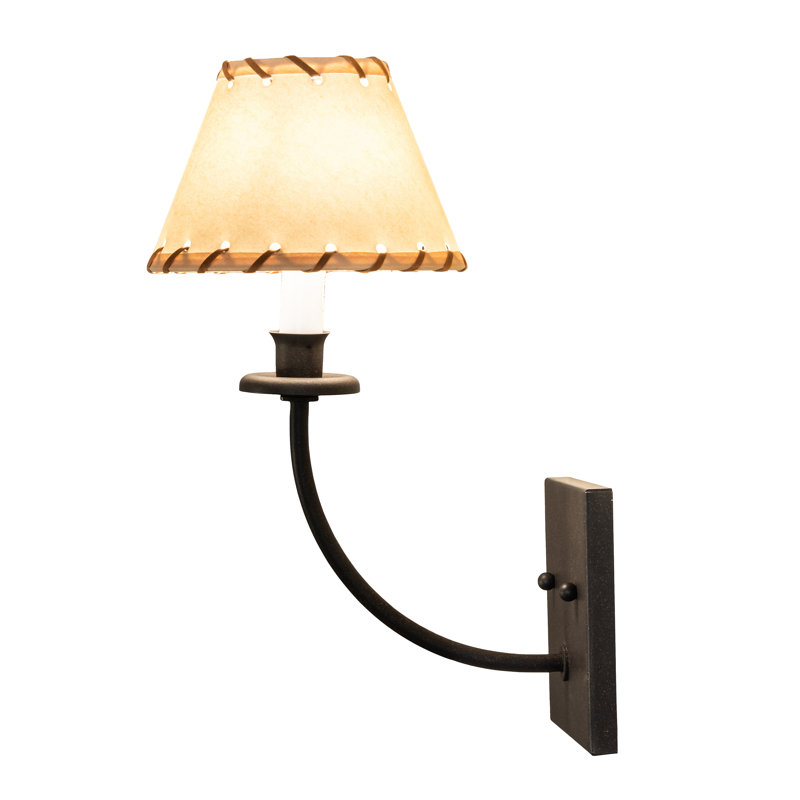Rustic Bronze Lodge-Inspired Dimmable Wall Sconce