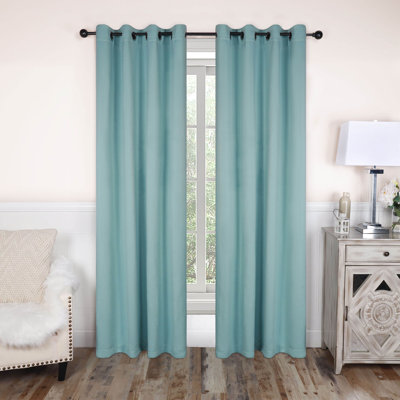 Bertrand Solid Modern Room Darkening Curtain Panel